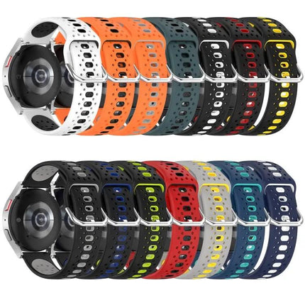 20mm Two-Tone Breathable Silicone Band Galaxy Watch 6 40mm