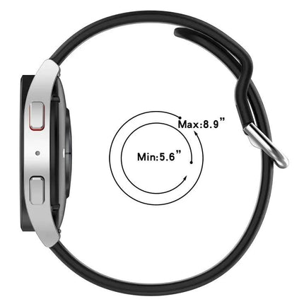 20mm Two-Tone Silicone Band For Galaxy Watch 4 Classic 42mm