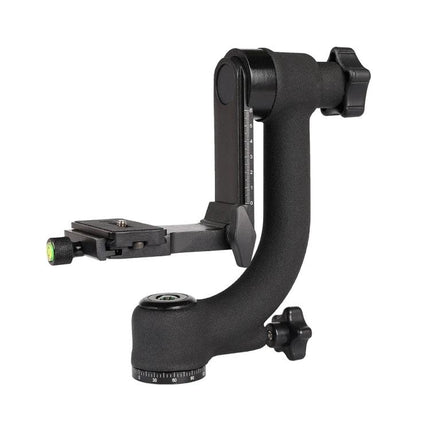 Gimbal Tripod Ball Head for Horizontal Camera Stability with quick-release plate and damping controls for steady landscape and panoramic shots