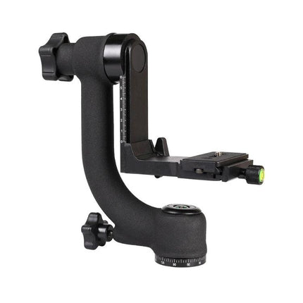 Gimbal Tripod Ball Head for Horizontal Camera Stability — quick-release plate, damping controls for steady landscape and panorama shots