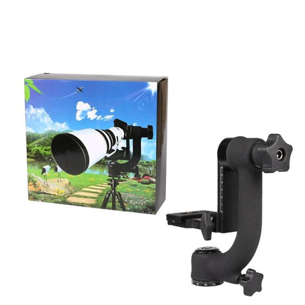 Gimbal Tripod Ball Head for Horizontal Camera Stability with quick-release plate and precision damping for steady panoramic and landscape shots