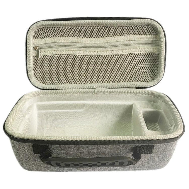 Protective Carrying Case for Samsung Freestyle Projector with custom foam interior, zippered mesh pocket and handle for travel protection