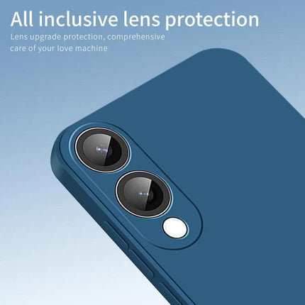 PINWUYO Samsung Case for Everyday Phone Protection with all-inclusive raised camera lens protection and slim durable blue design