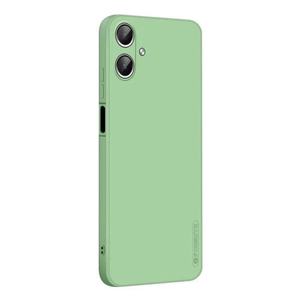 PINWUYO Silicone Case for Everyday Samsung Phone Protection in pastel green, slim TPU cover with raised camera protection and anti-scratch finish