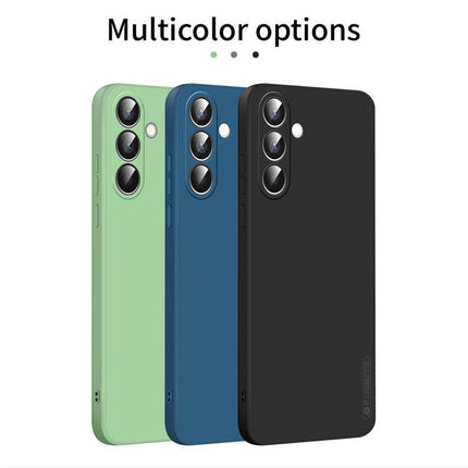 PINWUYO Silicone Case for Everyday Samsung Phone Protection shown in green blue and black, durable TPU, four-corner shock protection