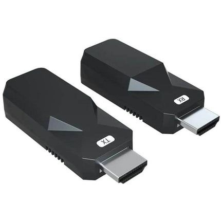 HDMI Extender for Extending Video and Audio up to 165 Feet – black TX and RX HDMI over Ethernet adapters for home theater and conference room connections