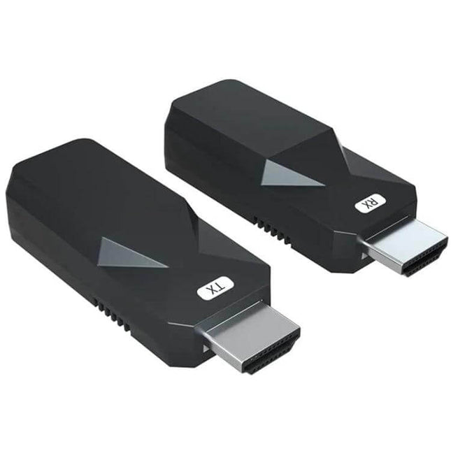 HDMI Extender for Extending Video and Audio up to 165 Feet – black TX and RX HDMI over Ethernet adapters for home theater and conference room connections