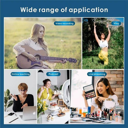 Lavalier Microphone for Everyday Video Calls and Podcasts capturing clear audio for vlogs, online teaching, podcasts and live streaming