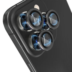 NORTHJO Tempered Glass Camera Lens Protector with CD Vein Metal Design