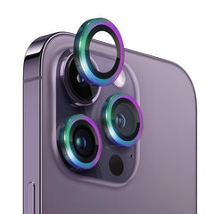 NORTHJO Tempered Glass Camera Lens Protector with CD Vein Metal Design