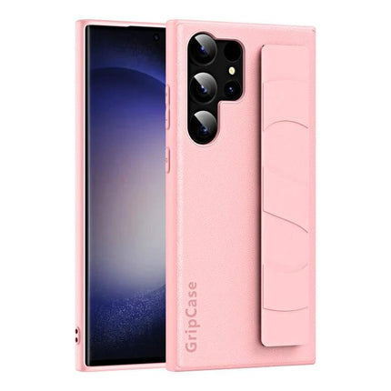 Wrist Strap Phone Case for Daily Convenience in pink with soft adjustable strap and durable protective shell