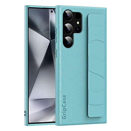 Convenient Wrist Strap Phone Case For Daily Activities Keeps Your Phone Within Reach slim teal phone case with wrist strap and card pocket, PC TPU PU protection