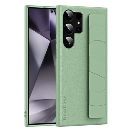 Convenient Wrist Strap Phone Case For Daily Activities Keeps Your Phone Within Reach - mint green leather-look protective case with built-in wrist strap