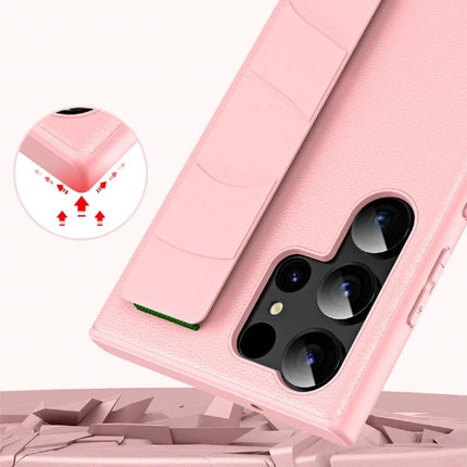 Wrist Strap Phone Case for Daily Convenience showing pink adjustable wrist strap and protective shell around phone camera