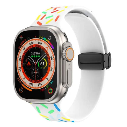 Apple Watch Silicone Rainbow Dots Magnetic Buckle 41/44mm