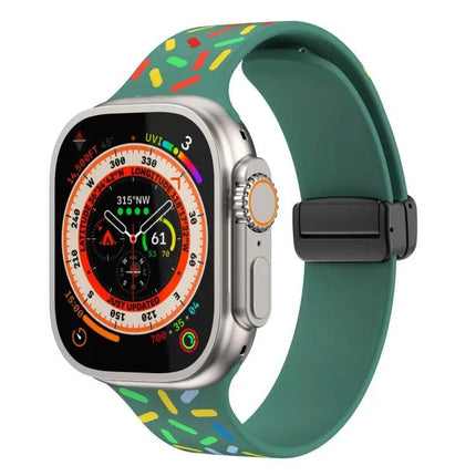 Apple Watch 38/40mm Magnetic Silicone Band Rainbow Dots
