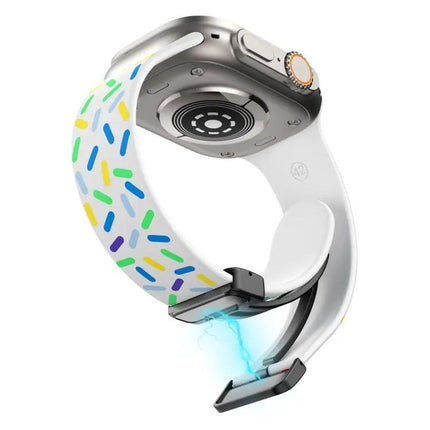 Silicone Magnetic Rainbow Dots Band Apple Watch 38/42mm