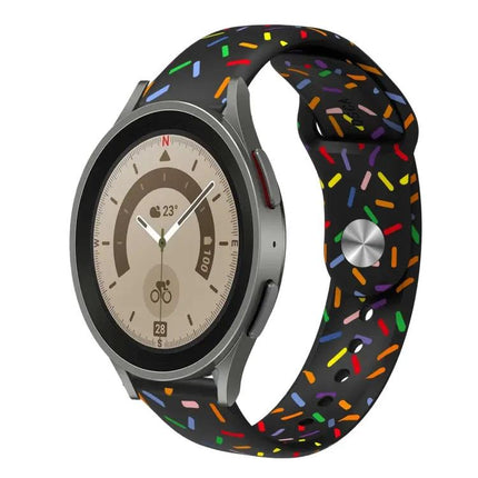 Rainbow Dot Silicone Sport Watch Band For Samsung 40/44mm