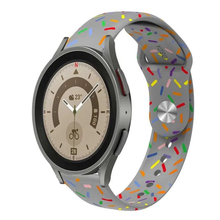 Rainbow Dot Silicone Sport Watch Band For Samsung 40/44mm