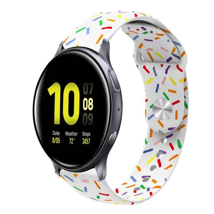 Silicone Rainbow Dot Band For Samsung Galaxy Watch 40/46mm