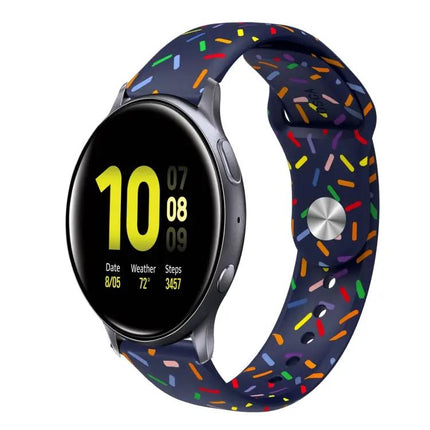 Silicone Rainbow Dot Band For Samsung Galaxy Watch 40/46mm