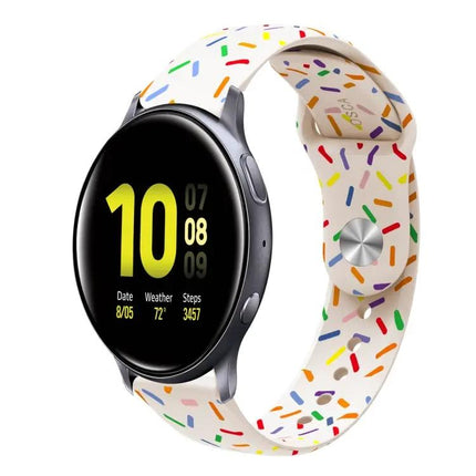 Silicone Rainbow Dot Band For Samsung Galaxy Watch 40/46mm