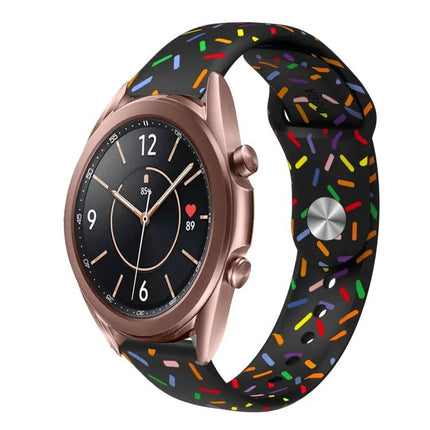 Silicone Rainbow Dot Band For Samsung Galaxy Watch 40/46mm