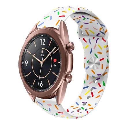 Silicone Rainbow Dot Band For Samsung Galaxy Watch 40/46mm