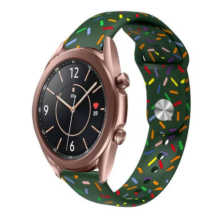 Silicone Rainbow Dot Band For Samsung Galaxy Watch 40/46mm
