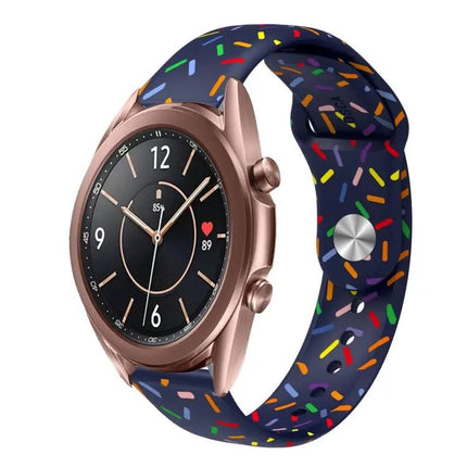 Silicone Rainbow Dot Band For Samsung Galaxy Watch 40/46mm