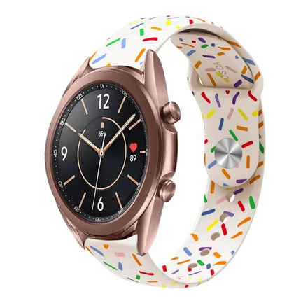 Silicone Rainbow Dot Band For Samsung Galaxy Watch 40/46mm