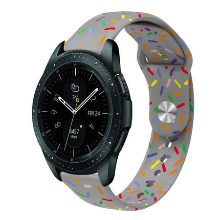 Silicone Rainbow Buckle Watch Band For Samsung 40/44/41mm