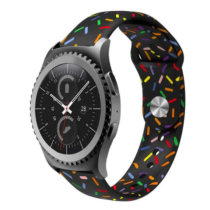 Rainbow Dot Silicone Sport Watch Band For Samsung 40/44mm