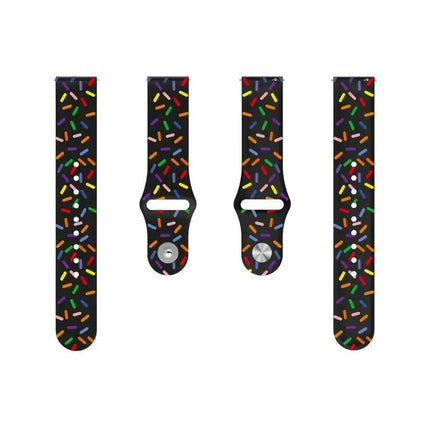 Rainbow Dot Silicone Sport Watch Band For Samsung 40/44mm