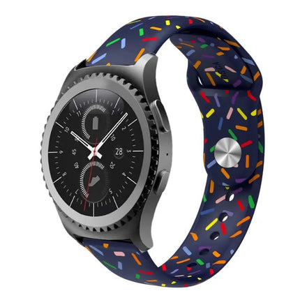 Rainbow Dot Silicone Sport Watch Band For Samsung 40/44mm