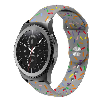 Rainbow Dot Silicone Sport Watch Band For Samsung 40/44mm