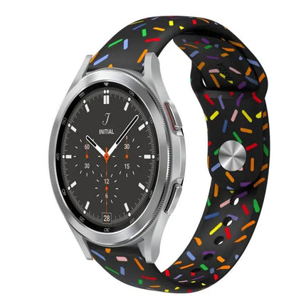Rainbow Dot Silicone Sport Watch Band For Samsung 40/44mm