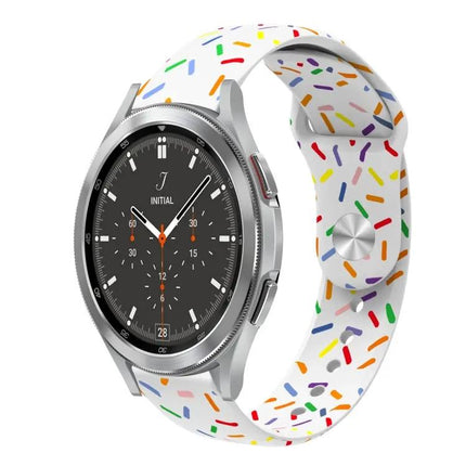 Rainbow Dot Silicone Sport Watch Band For Samsung 40/44mm