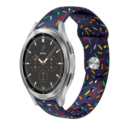 Rainbow Dot Silicone Sport Watch Band For Samsung 40/44mm