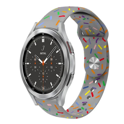 Rainbow Dot Silicone Sport Watch Band For Samsung 40/44mm