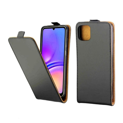 Leather Flip Case For Everyday Phone Protection - slim leather flip cover protecting screen and edges, easy access to calls and apps
