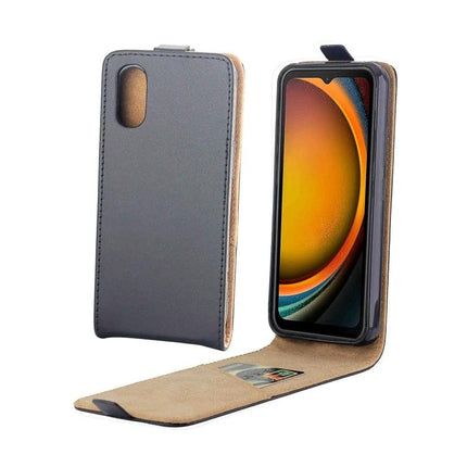 Leather Flip Case For Everyday Phone Protection slim leather flip cover with card slot and snap-shut screen protection
