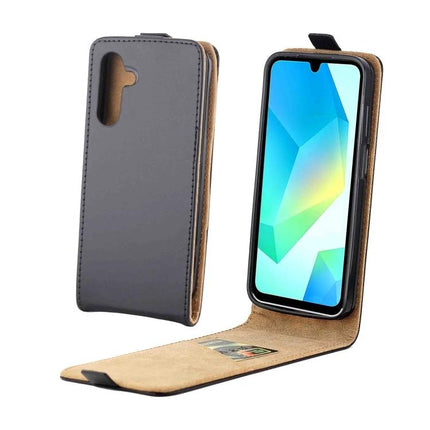 Leather Flip Case For Everyday Phone Protection with slim leather flip cover, card slot and snap-shut screen guard