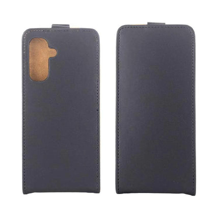 Leather Flip Case For Everyday Phone Protection slim leather flip cover with rear camera cutout and magnetic snap closure