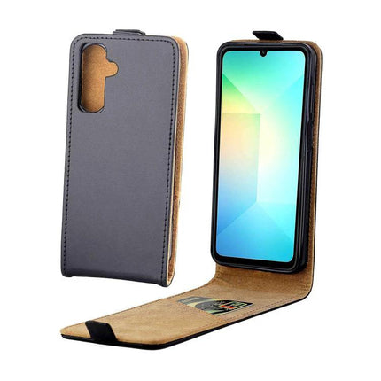 Leather Flip Case For Everyday Phone Protection slim leather flip cover with card slot, snap-shut screen guard and easy access to controls