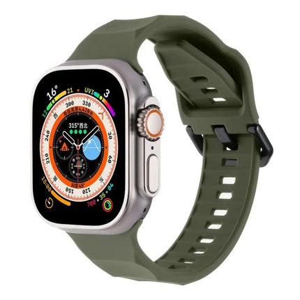 Ripple Silicone Sports Band For Apple Watch 45mm Ultra And 8