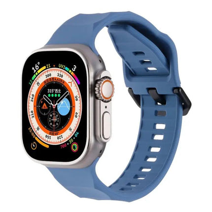 Ripple Silicone Sports Band For Apple Watch 45mm Ultra And 8