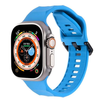 Ripple Silicone Sports Band For Apple Watch 45mm Ultra And 8