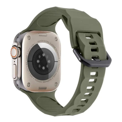 Ripple Silicone Sports Band for Apple Watch 45mm Comfort Fit