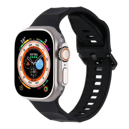 Ripple Silicone Sports Watch Band For Apple Watch 45mm